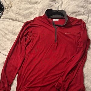 Columbia Crimson Red Long-Sleeve Pullover